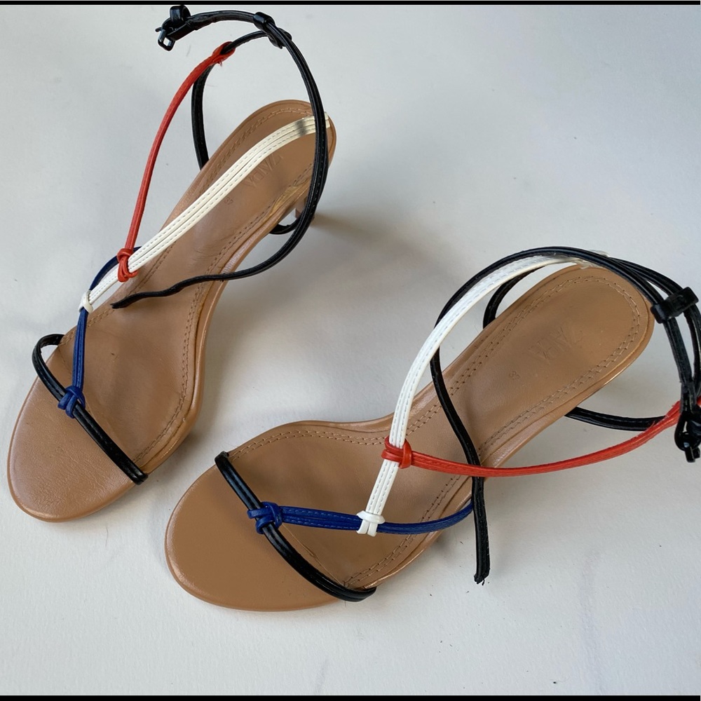 Zara brand strappy heels!